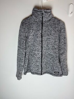 Calvin Klein Performance Gray Marled Full Zip Athletic Jacket Small Women